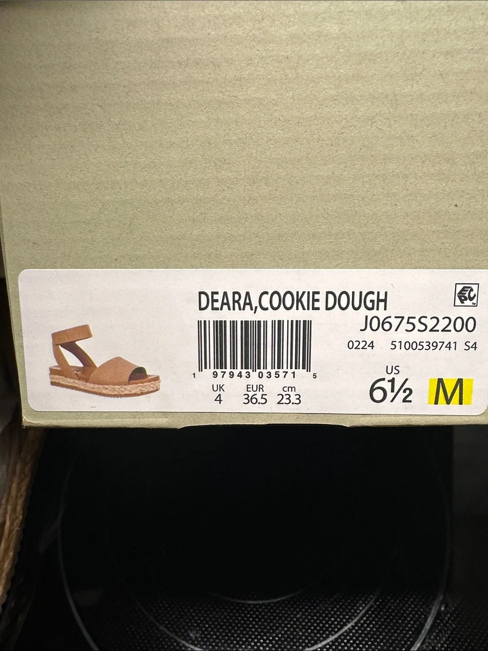 SOUL by NaturalizerWomen’s Tan Espadrille Wedge Sandals - Deara Size 6.5 NIB